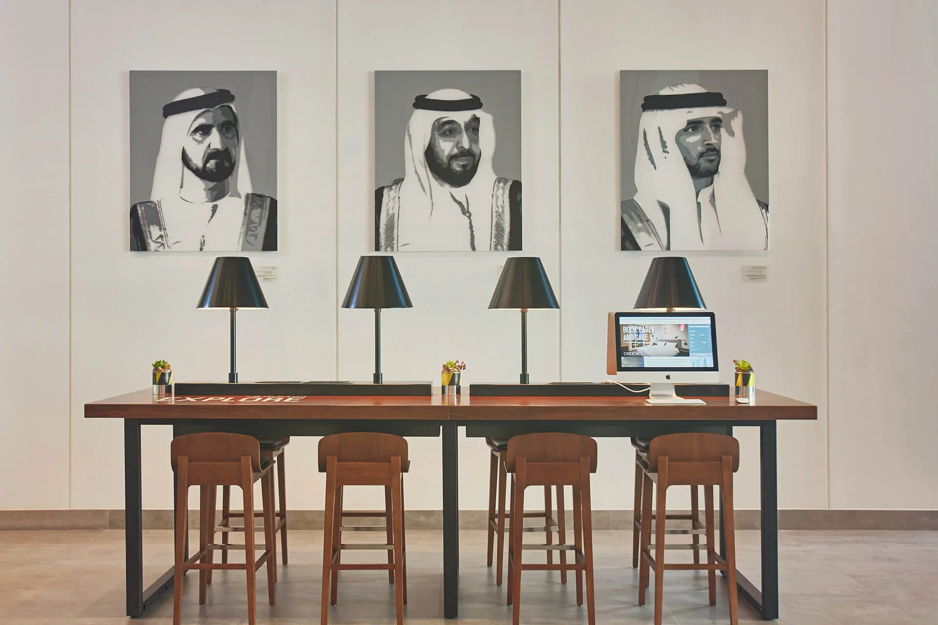 ایستگاه کامپیوتر هتل راو سیتی سنتر دبی